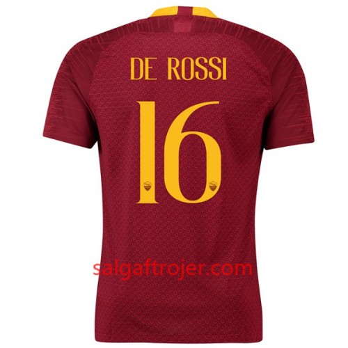 AS Roma Fodboldtrøjer De Rossi 16 Hjemmebanesæt 2018/19 Kort ærmer AS Roma Fodboldtrøjer De Rossi 16 Hjemmebanesæt 2018/19 Kort ærmer